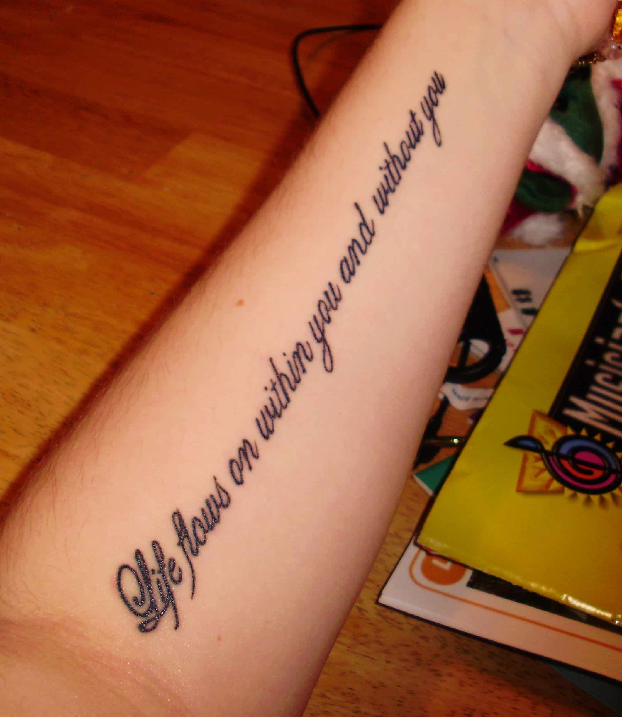 Tatuagens Escritas