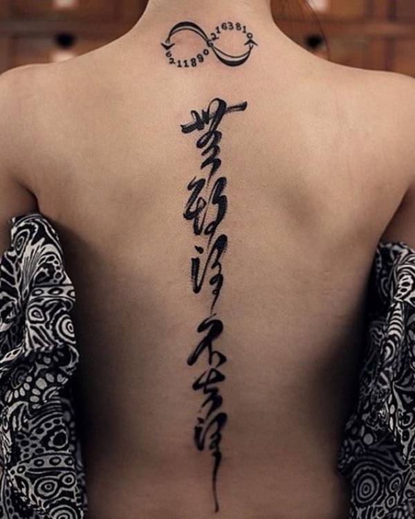 Tatuagens femininas escritas Japonês 2