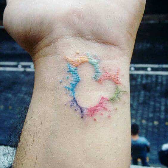 tatuagem mickey colorida
