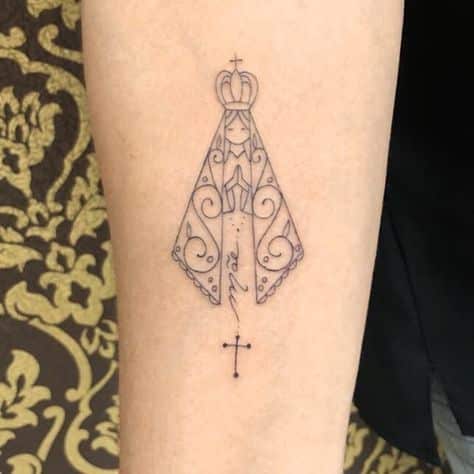 tatuagem religiosa nossa senhora