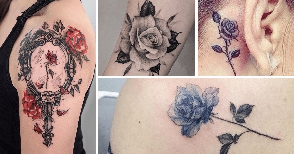 tatuagem rosa ideias significados