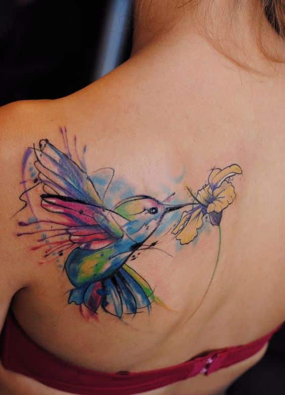 tatuagens costas colorida