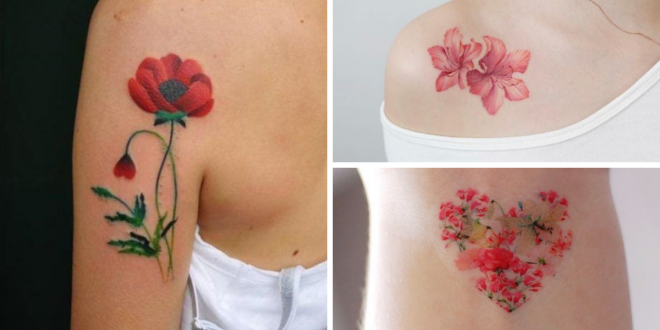 tatuagens flores
